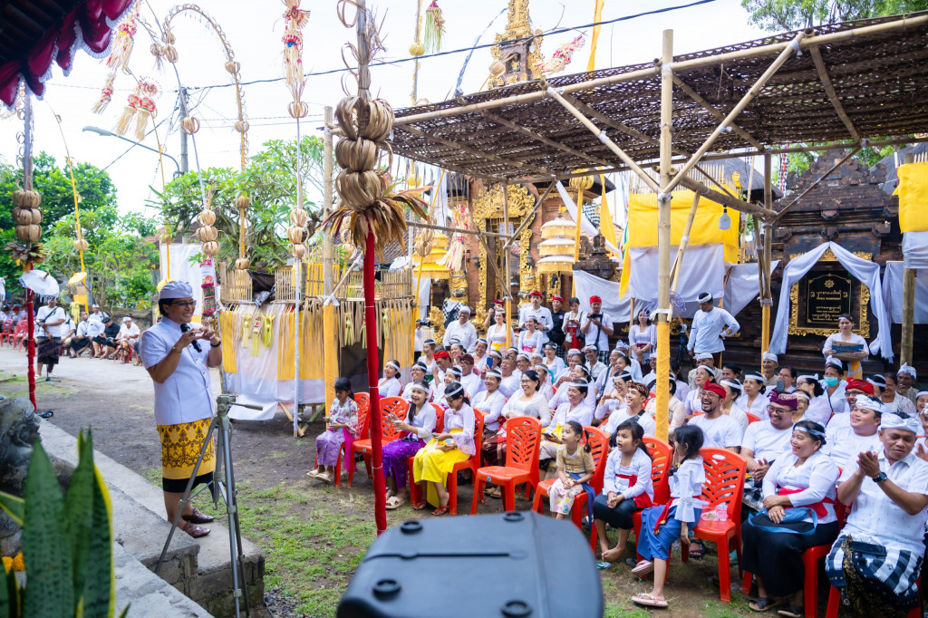 Karya Mamungkah, Ngenteg Linggih di Pura Maspahit, Banjar Desa, Selemadeg Timur, Tabanan